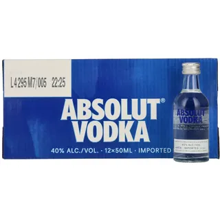 Absolut Vodka 40% vol 12 x 0,05 l