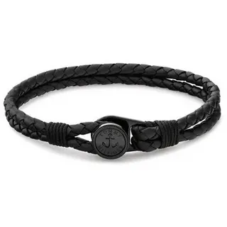 Tommy Hilfiger NAUTICAL Lederarmband grau/schwarz 2790693 Größe 19 cm