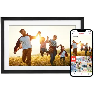 Rollei Smart Frame WiFi 104 Atmosphere Light Digitaler Bilderrahmen, 25,53 cm, 800 x 1.280 Pixel, Schwarz/Weiß
