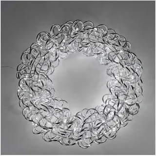 formano Hängedekoration LED-Lichterkranz Weihnachtsdeko, Mit Timerfunktion, Silber, Draht, H: 11cm silberfarben