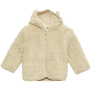 s.Oliver Plüschjacke Kapuze mit Öhrchen - beige 86