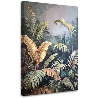 Wandbild Palm- Und Bananenblätter Dschungel 80x120