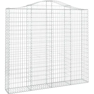 vidaXL Gabione mit Hochbogen 200 x 30 x 200 cm