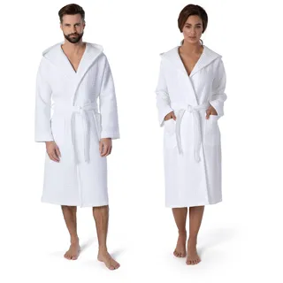 Möve Bademantel Piquée Snow S
