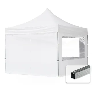 TOOLPORT Faltpavillon Economy 3 x 3 m inkl. 4 Seitenteile weiß 59018