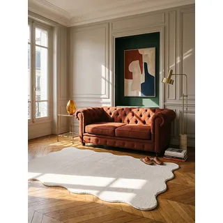 KADIMA DESIGN TIRSO Hochflorteppich 160 x 220 cm Beige