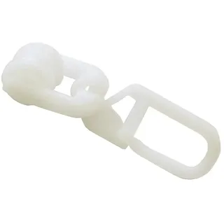 GARDINIA T-Rollringe mit Faltenlegehaken Weiß 20-er Pack
