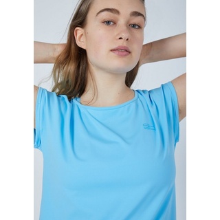 SPORTKIND Funktionsshirt Tennis Loose Fit Shirt Mädchen & Damen hellblau blau 116