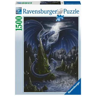 Ravensburger Verlag - Ravensburger Puzzle - Der Schwarzblaue Drache - 1500 Teile