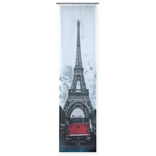 Haus und Deko Schiebegardine Flächenvorhang bedruckt ca. 60x245 Schiebegardine halbtransparent (1 St), Paneelwagen, halbtransparent, Polyester blau
