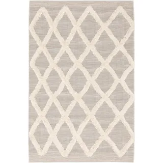 Pergamon Pergamon, Teppich, In & Outdoor Teppich Shaggy Juist Rauten (135 x 190 cm)