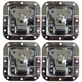 4x Butterfly Verschluss mittel abschliessbar Case Rack Schloß Catch Lock