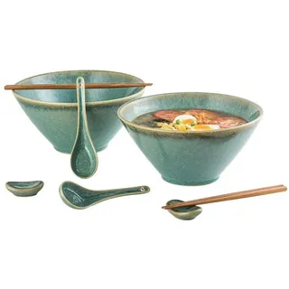 HENXFEN LEAD Suppenschale Japanische Ramen Schüssel Set Keramik 2L Suppenschalen Bowl