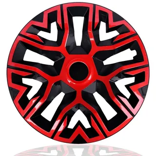 NRM Radkappe Radzierblende NRM THE BEST 16 Zoll BICOLOR rot/schwarz, 16 in Zoll, (4-St) rot|schwarz