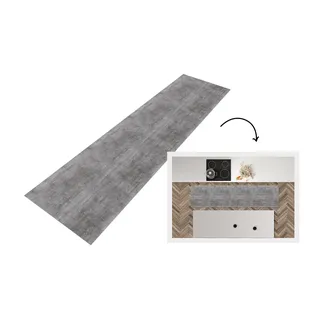 KitchenYeah© Küchenläufer Antirutschmatte Küche Küchenmatte Kitchen Floor | 240x60 cm - Mat Waschbar Rutschfest Küchenbodenmatte Läufer Anti Rutsch Beton - Muster - Antik
