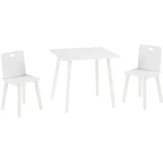 Roba Kindersitzgruppe, Weiß, Holzwerkstoff, 2-Sitzer, Rechteckig, 60x54x50 cm, Kinder- & Jugendzimmer, Kindermöbel, Kindersitzmöbel & -tische, Kindersitzgruppen