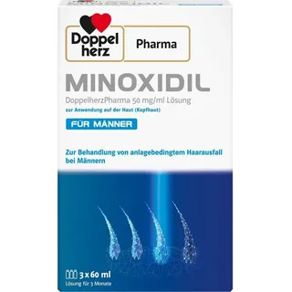 Queisser Pharma MINOXIDIL DoppelherzPharma 50 mg/ml Lösung 3 x 60 ml