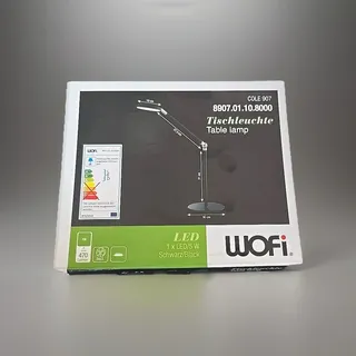Wofi COLE Arm beweglich Tischleuchte Schwarz 5W 3000K 470lm LED Table Tischlampe