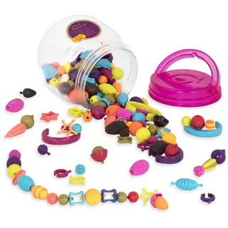 B. Toys - B.eauty Pops - 150-teilig - Schmuckset für Kinder - 150 Perlen zum Zusammenstecken - DIY-Schmuckset - Halsketten, Armbänder, Ringe - 4 Jahre +