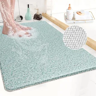 Duschmatte rutschfest, 40 x 60 cm Weich Komfort Sicherheits Badewannenmatte, Antibakterielle Badematte mit Ablauflöchern, Antirutschmatte Dusche für Badewanne und Nassbereiche