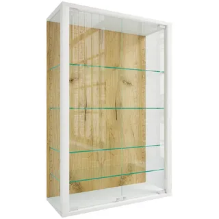 VCM Wandvitrine Udina 60 x 25 x 91 cm Weiß