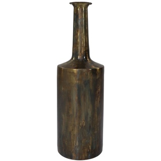 HSM Collection Vase Bergamo groß - ø24x75 - Messing antikgold - Metall