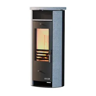 accente Kaminofen »Slimline 3.0«, 5 kW, Naturstein/Stahl, grau