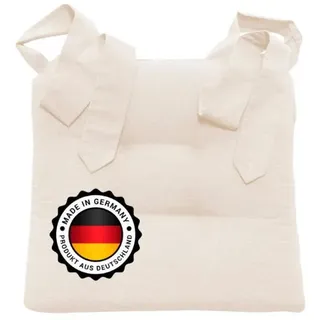 Bonvionn Stuhlkissen, Creme, Textil, Füllung: Polyurethan (Pur), 42x7x46 cm, Wohntextilien, Kissen, Sitzkissen