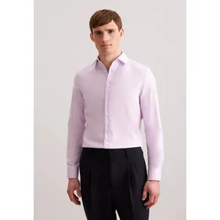 Seidensticker Businesshemd "Schwarze Rose", Herren, Gr. L (41), normale Ärmellängen, lila (violett), 100% Baumwolle, unifarben, slim fit, 2-Knopf-Manschette, Hemden, Slim 1/1 Kentkragen Uni