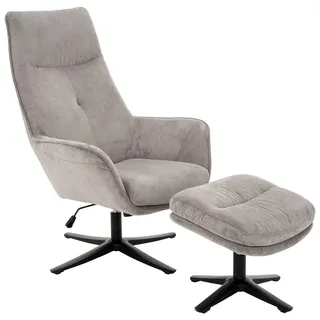 Cantus Relaxsesselset, Grau, Schwarz, Metall, Textil, 74x108x84 cm, Wohnzimmer, Sessel, Relaxsessel