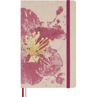 Moleskine 18 Monate Sakura Wochen Notizkalender limitierte Ausgabe 2026/2027, L/A5, 1 Wo = 1 Seite, rechts linierte Seite, fester Einband