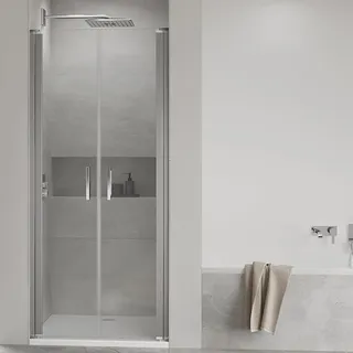 Koralle SL450 Pendeltür 2-flüglig für Nische, Typ NP2W 100, 100 x 200 cm, mit GlasPlus, Duschkabinen,