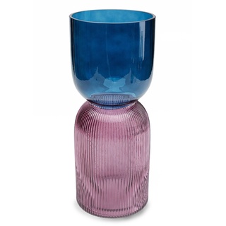KARE DESIGN Vase Marvelous Duo 40 cm Glas Blau