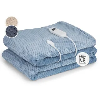 Klarstein Dr. Watson Deluxe XXL Heizdecke 200 x 180 cm Blau
