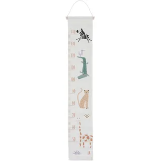 jollein Messlatte für Kinder - Jungle Jambo - 100% Baumwolle - Zur Länge Von 140cm - Dschungeltieren Print