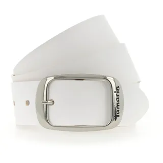 TAMARIS Damengürtel Leder weiß 80