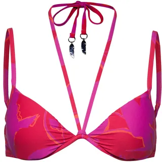 Seafolly Birds of Paradise Bikini Oberteil Damen in chilli red, Größe 38 - rot