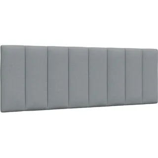 vidaXL Kopfteil-Kissen Hanko Hellgrau 140 cm Stoff