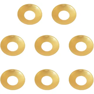 Auswahl Sorte + Menge - Kerzentülle Kerzeneinsatz Kerzenhalter Tropfenfänger aus Metall, für Baumkerzen, Puppenkerzen, Pyramidenkerzen Tafelkerzen und Teelichter - hier 8 Stück Tropfenfänger 17 mm
