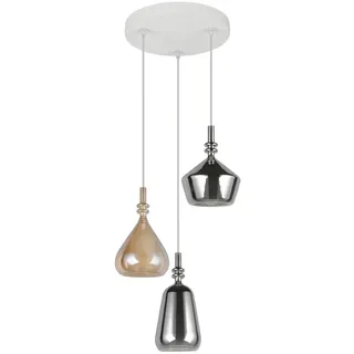 Trio Aldea 3-flg. 28 cm Metall/Glas