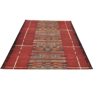 Teppich Outdoor-Africa 38, Gino Falcone, rechteckig, Höhe: 5 mm, Flachgewebe, Ethno Style, In- und Outdoor geeignet rot 120 cm x 180 cm x 5 mm