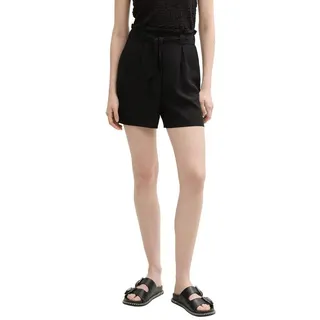 Tom Tailor Denim Bundfaltenhose (1-tlg) Falten schwarz S