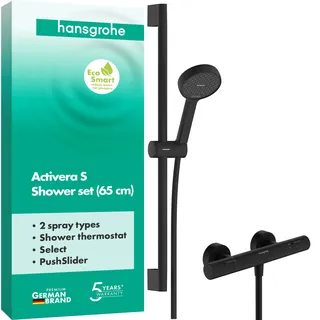 Hansgrohe Activera Select S Duschsystem Aufputz 95 EcoSmart Mattschwarz 28876670
