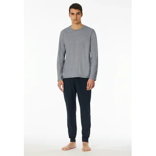 SCHIESSER Schlafanzug Casual Essentials Blau 54