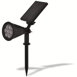 OPTONICA LED-Wegeleuchte 9322 Solar-Gartenspot, 1,5 W, 3000 K, schwarz