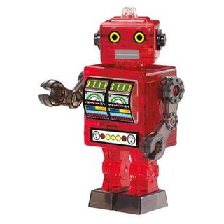 HCM59166 - Crystal Puzzle: 3D Roboter - Rot, 39 Teile (DE, EN), ab 14 Jahren