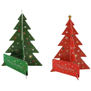 Stück Weihnachtsbaum-spielzeug Aus Papier, Dekoration, Ornament Für Kinder, Zuhause, Weihnachtsgeschenk (zufällige Farbe)-18.5x13.8cm