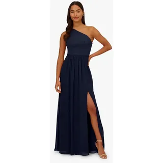 Adrianna Papell Abendkleid One Shoulder Chiffon Gown Cocktail, Abend, Mother of the Bride, Hochzeit, Anlass blau 44