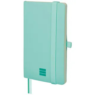 Finocam - Notizbuch Nexo Flexibler Einband Dotted-Gepunktet Türkis | Kleines Notizbuch mit perforierten Blättern | Innentasche und Stifthalter | 72 Seiten, Ideal als Bullet Journal