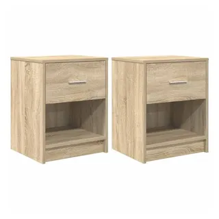 vidaXL Nachtschrank 2 Stk. 40 x 34 x 50 cm Grau